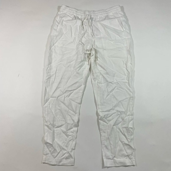 New J Crew Tall Linen Blend Seaside Pants White - Picture 4 of 11
